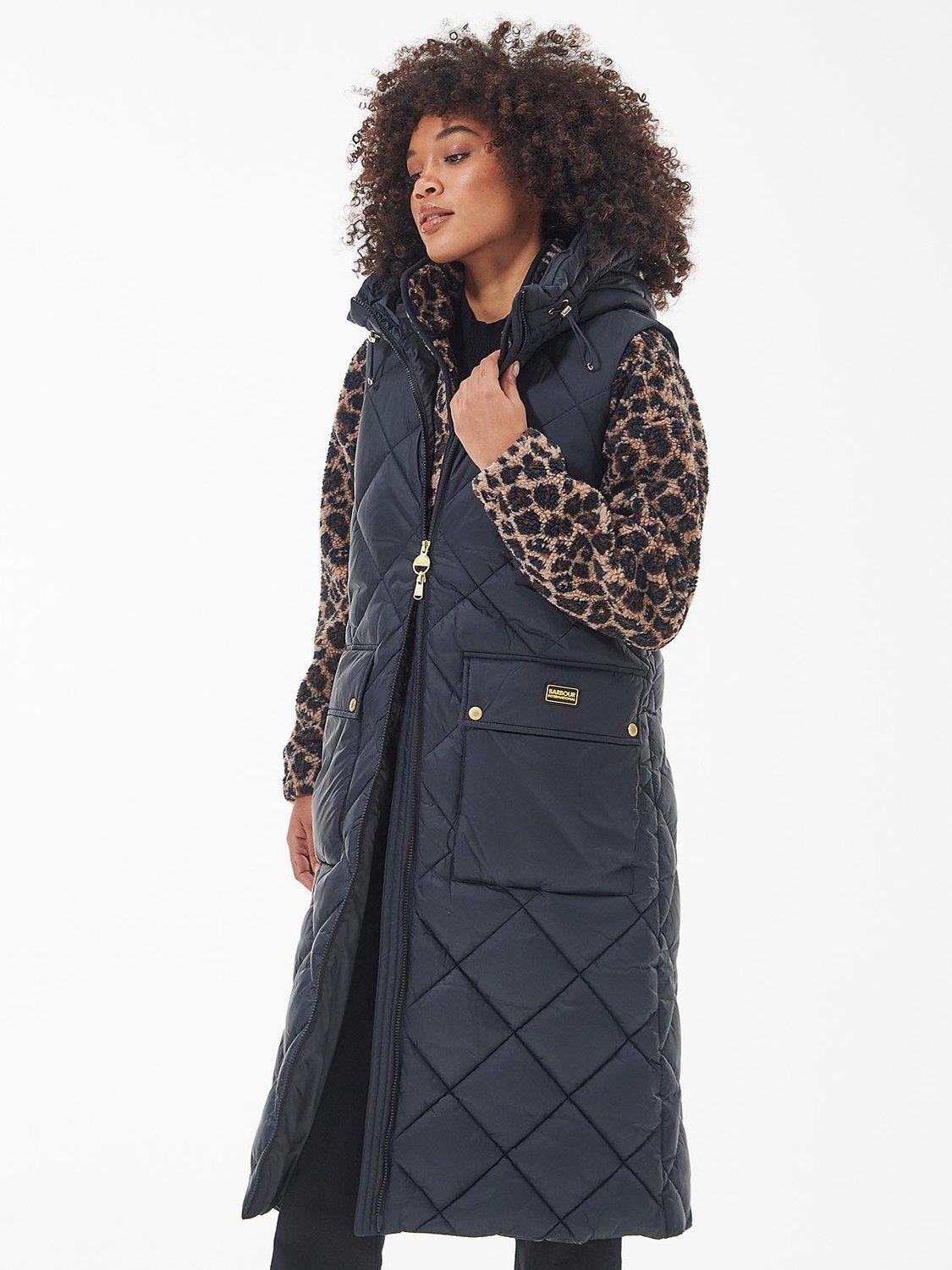 Barbour International Bonneville Longline Gilet, Black