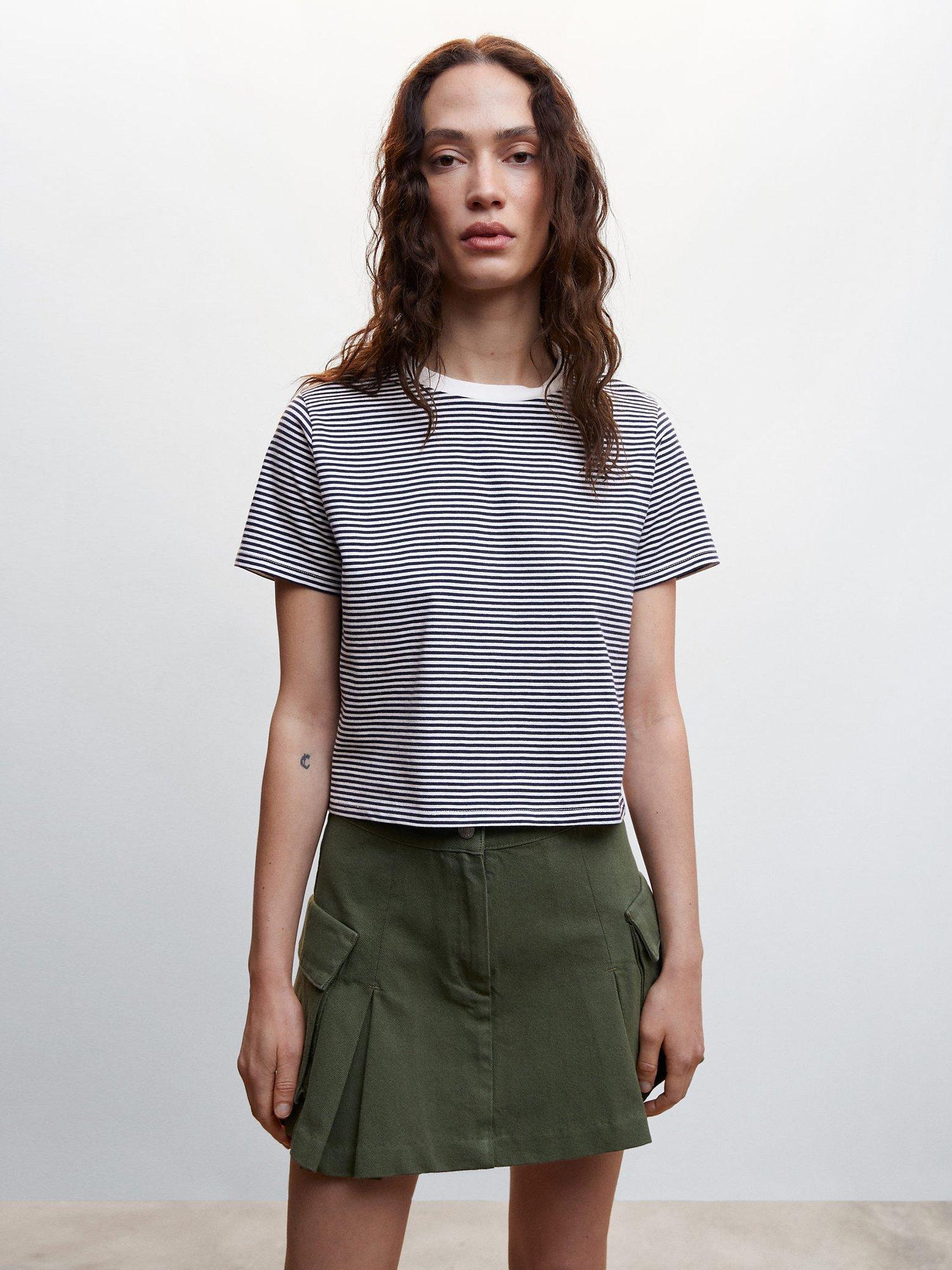Mango Marine Short Sleeve T-Shirt, Navy