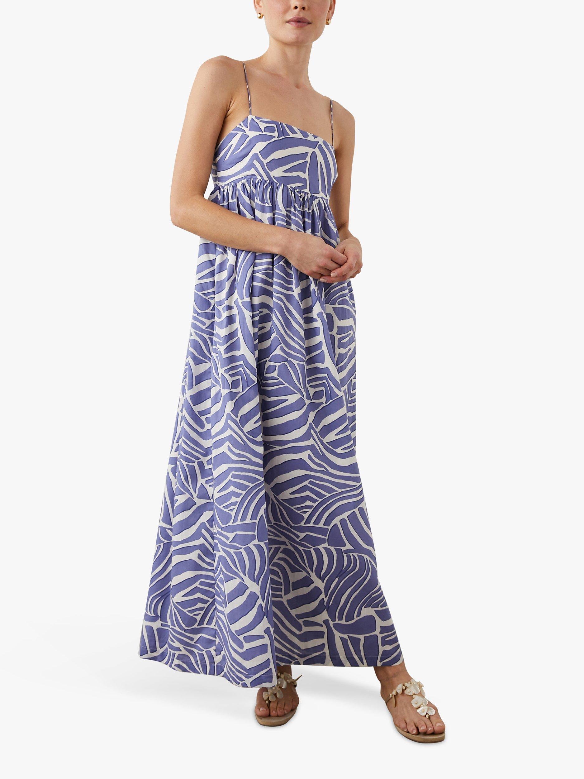Rails Lucille Island Waves Abstract Print Maxi Dress, Blue
