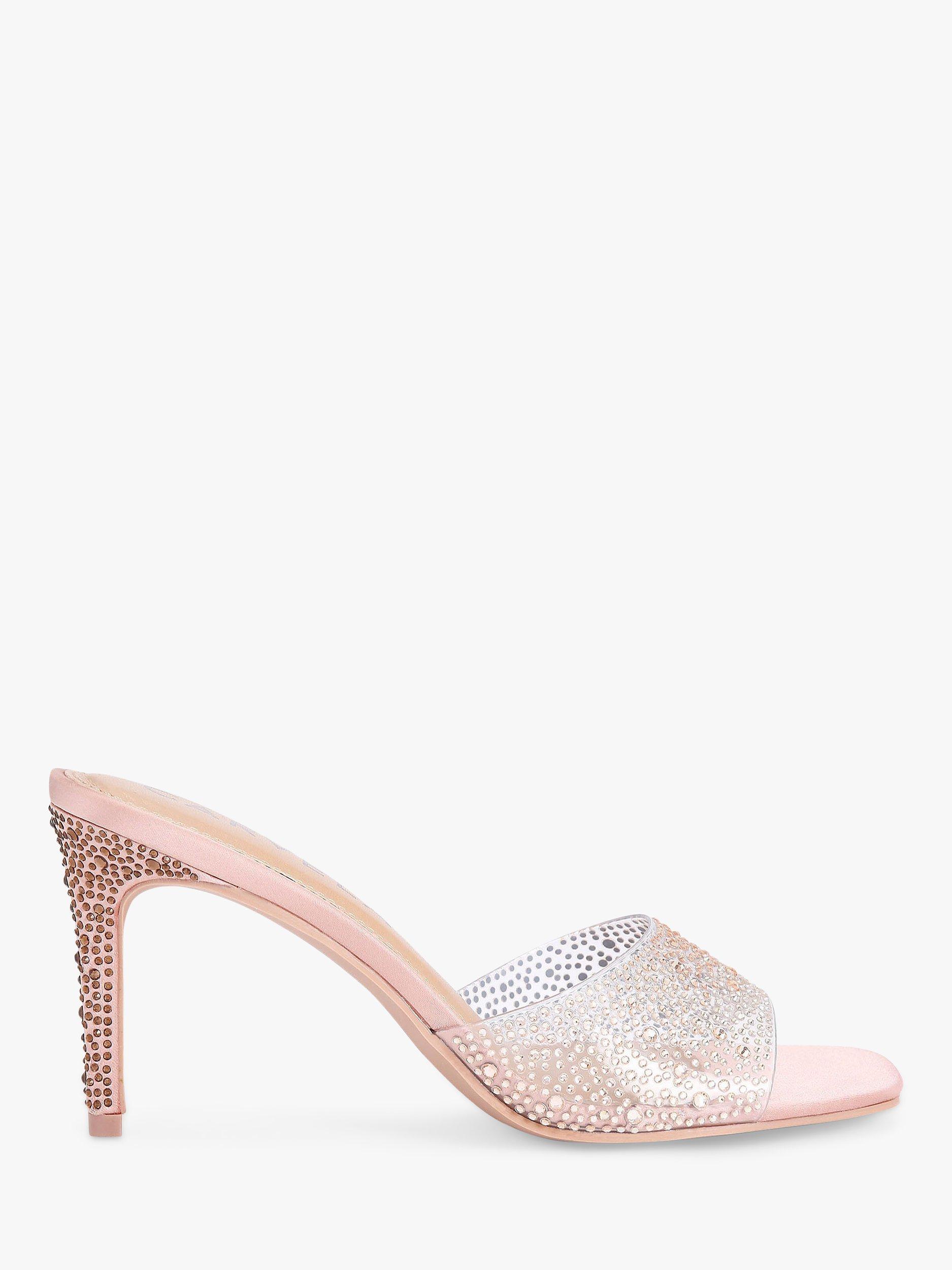 Carvela Lovebird Embellished Stiletto Heel Mules, Blush