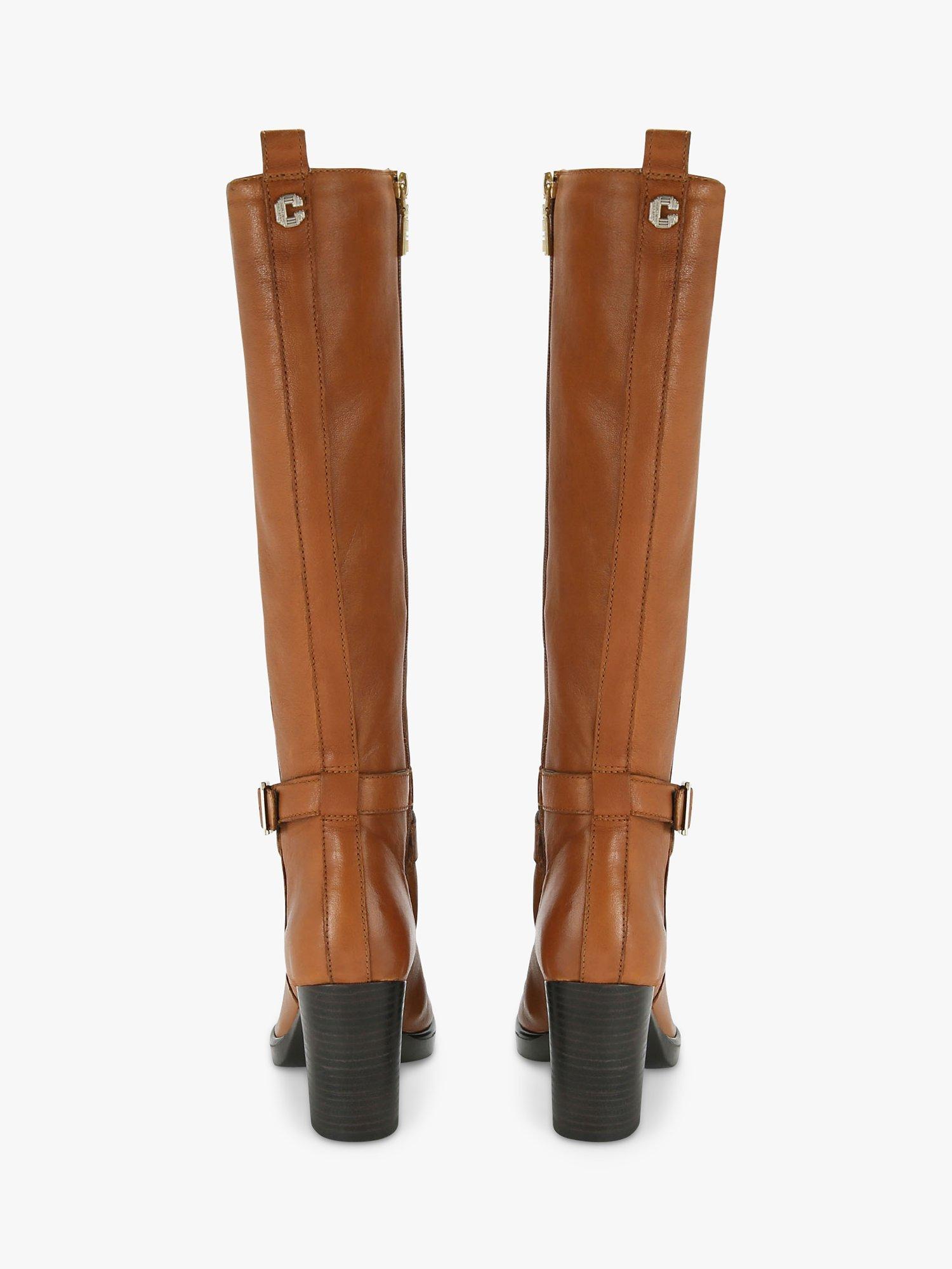 Product image 3 of 4, which shows Carvela Silver 2 Leather Knee High Boots, Brown Tan, 6