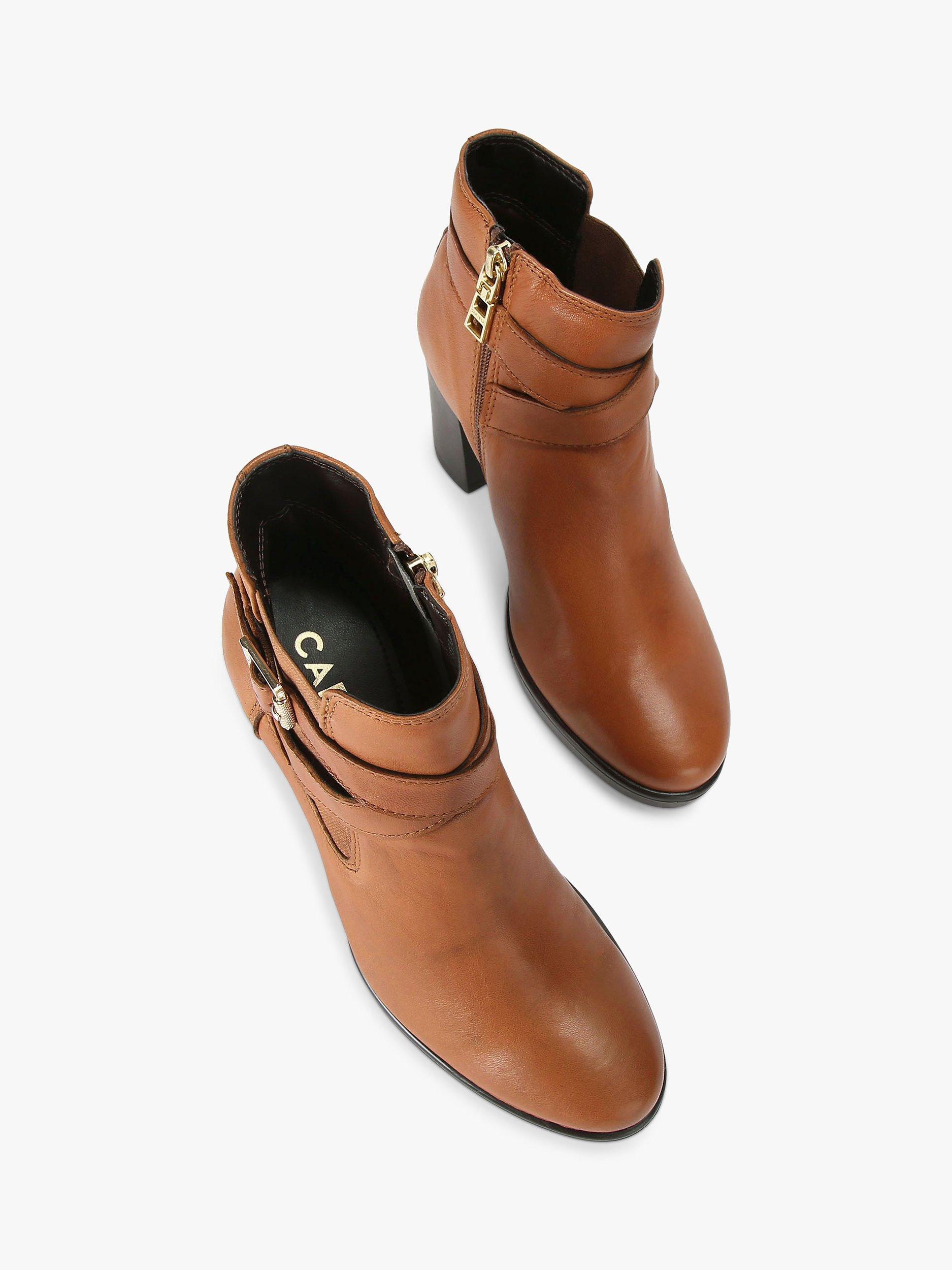 Product image 3 of 5, which shows Carvela Silver 2 Leather Ankle Boots, Brown Tan, 3