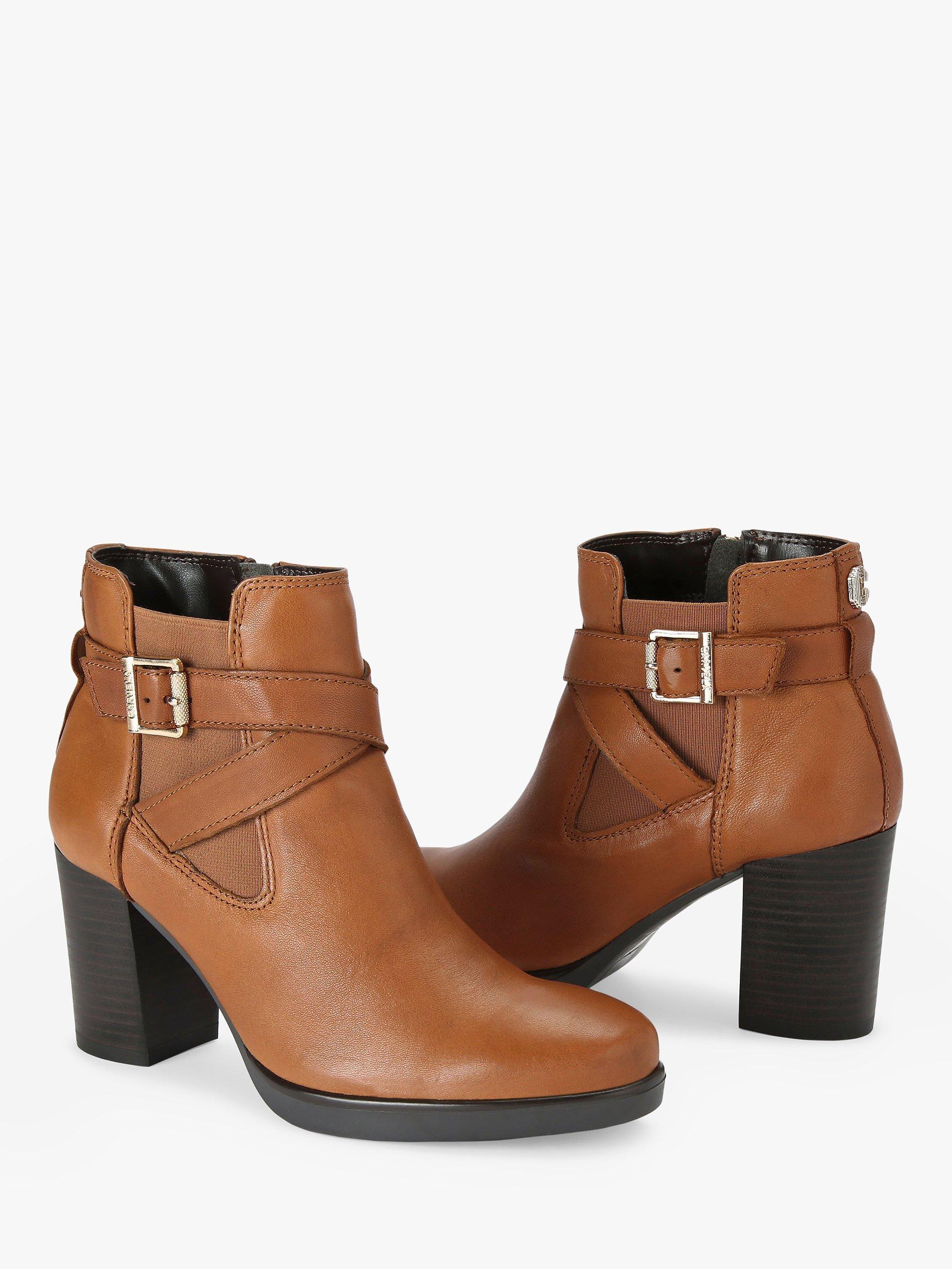 Product image 5 of 5, which shows Carvela Silver 2 Leather Ankle Boots, Brown Tan, 3