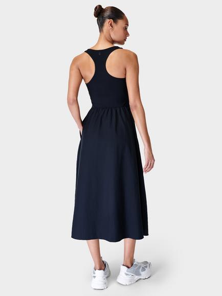 Sweaty Betty Explorer Ribbed Race Dress - view 2, Black
