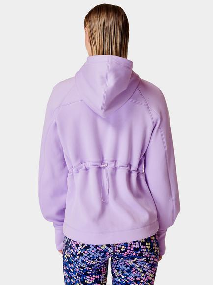 Sweaty Betty Warm Up Hoodie - view 2, Prism Purple