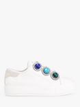 Kurt Geiger London Laney Octavia Leather Trainers, White