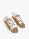 Kurt Geiger London Laney Embellished Trainers, Natural Beige