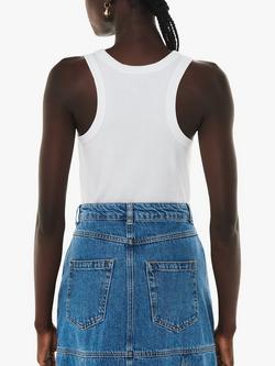 Whistles Ultimate Ribbed Scoop Neck Vest - view 2, White