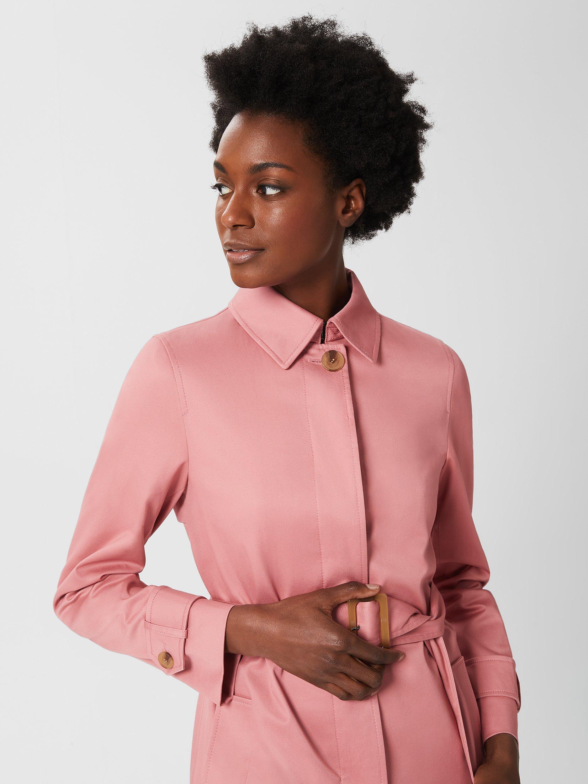 Hobbs Sophie Trench Coat Pink