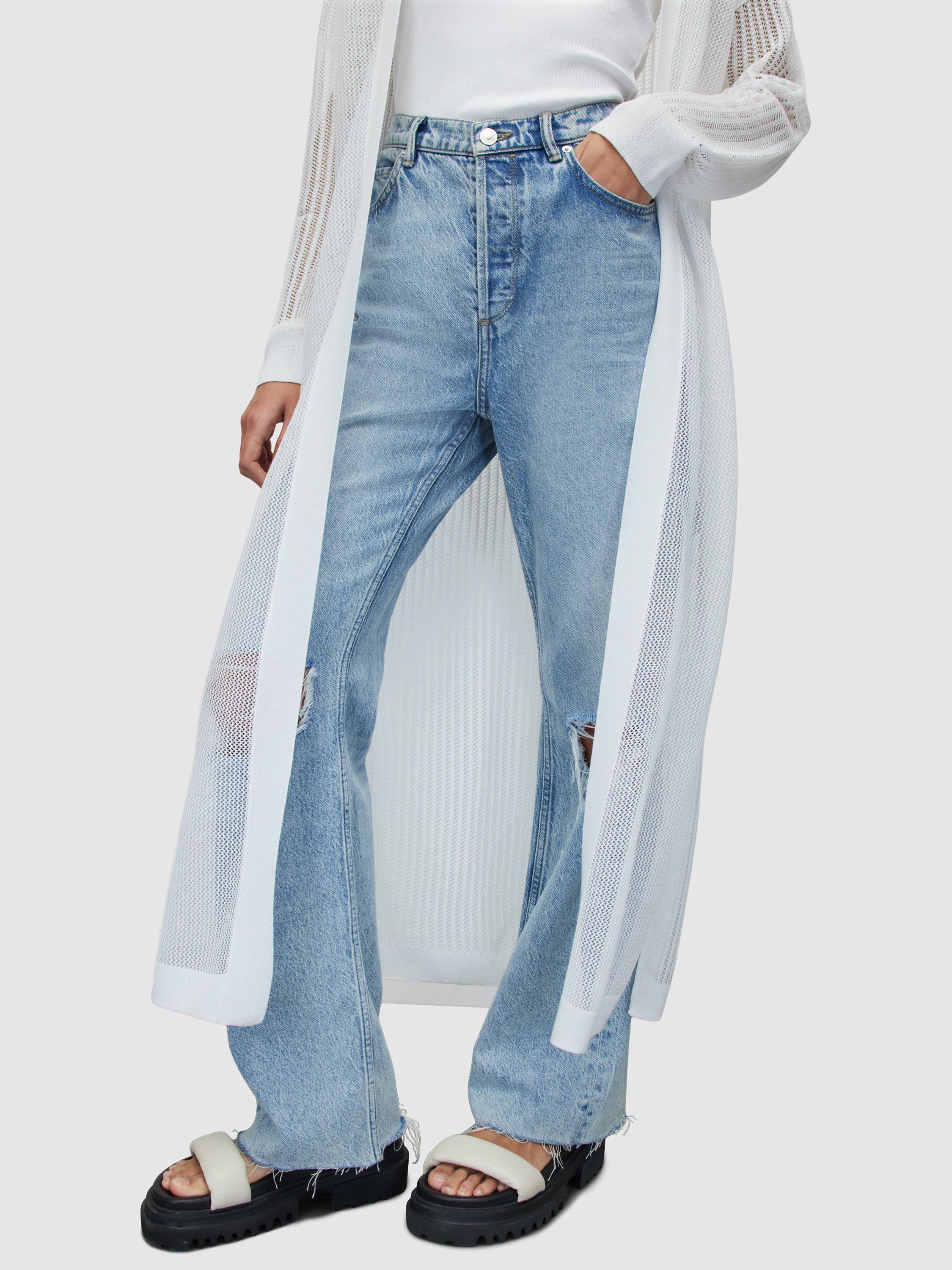Product image 3 of 7, which shows AllSaints Misha Cardigan, White, L