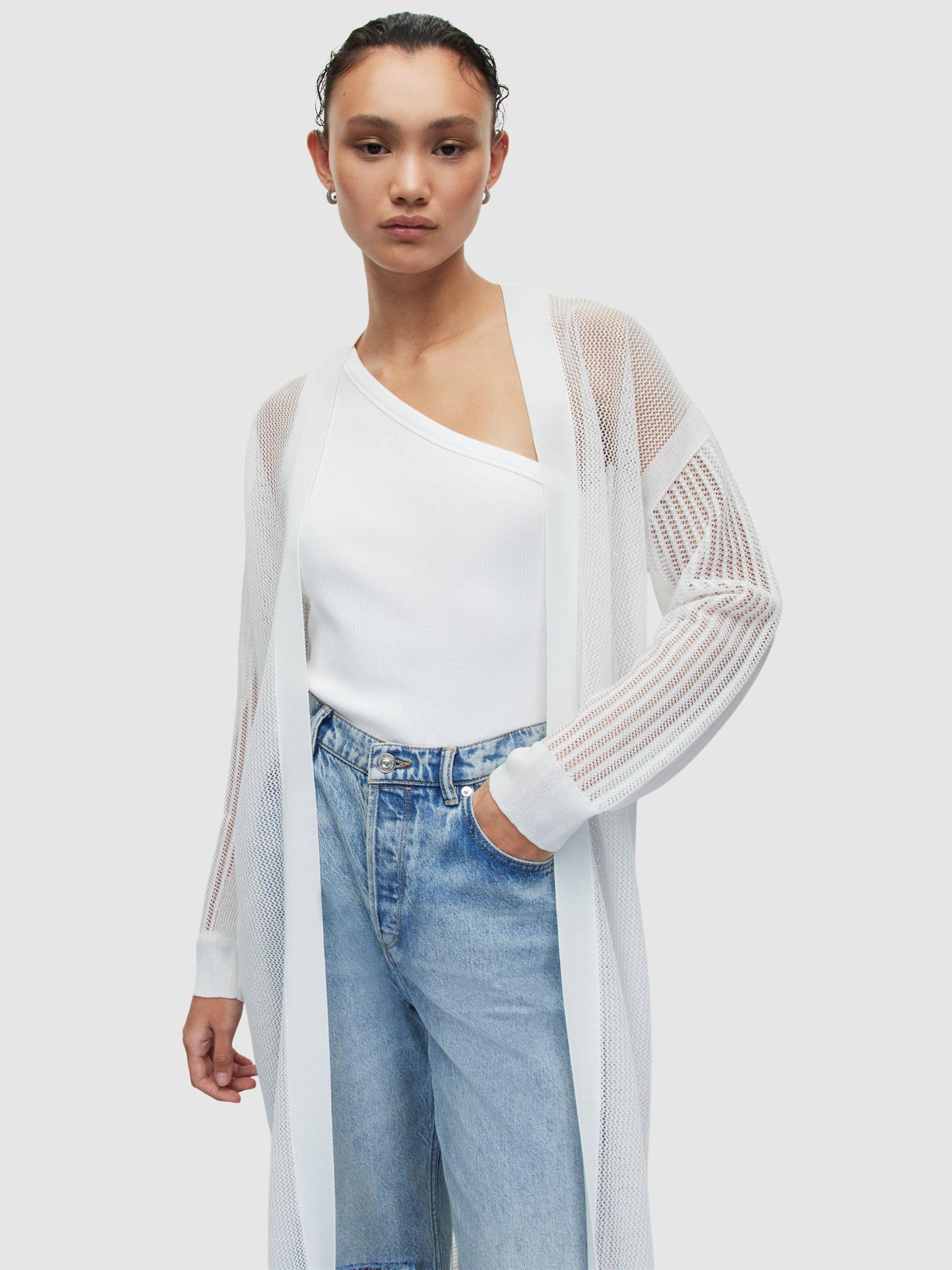 Product image 6 of 7, which shows AllSaints Misha Cardigan, White, L
