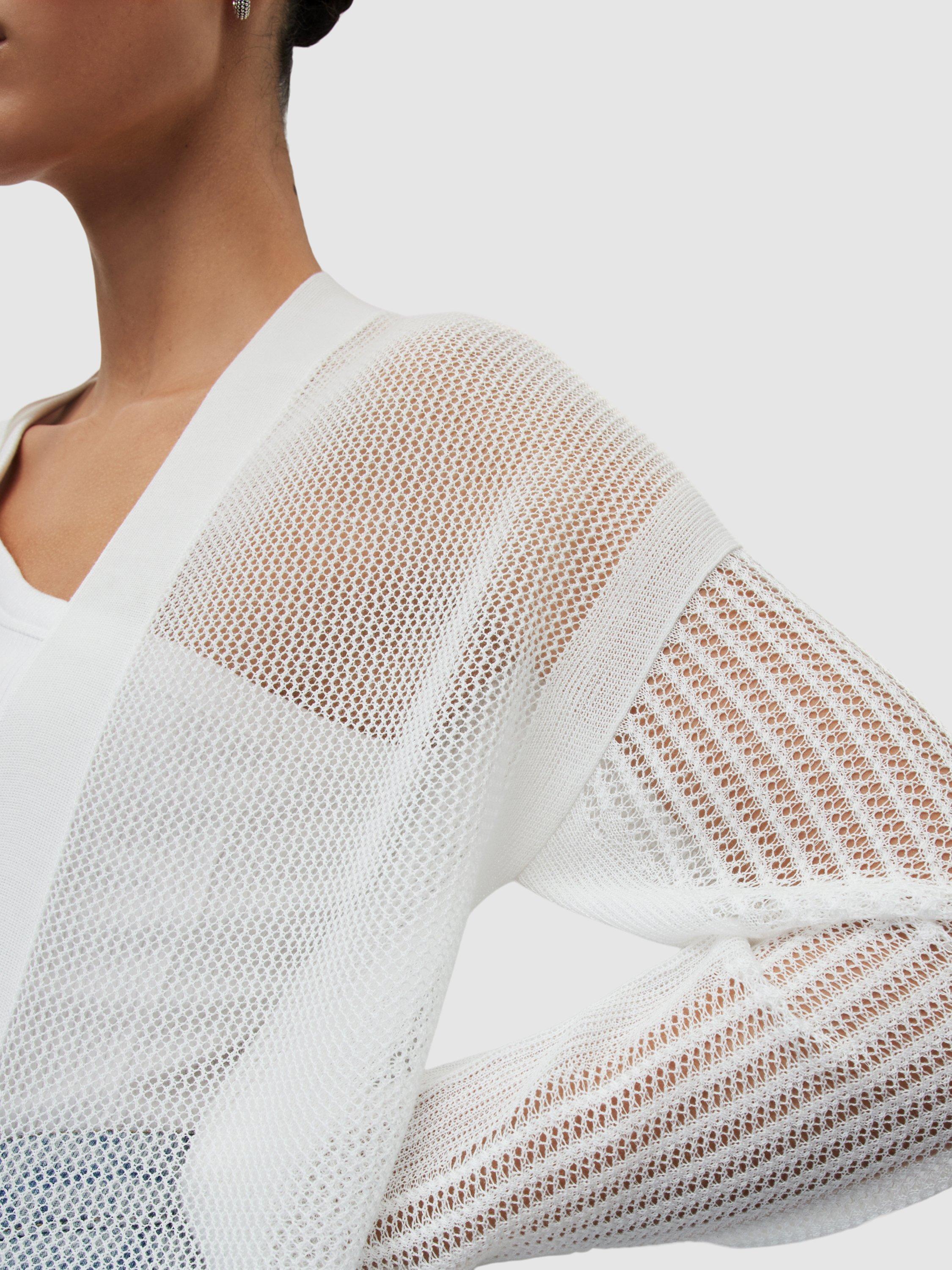 Product image 7 of 7, which shows AllSaints Misha Cardigan, White, L