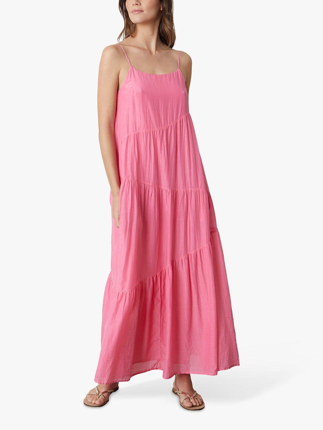 Velvet by Graham & Spencer Billie Cotton Silk Blend Maxi Dress, Pop