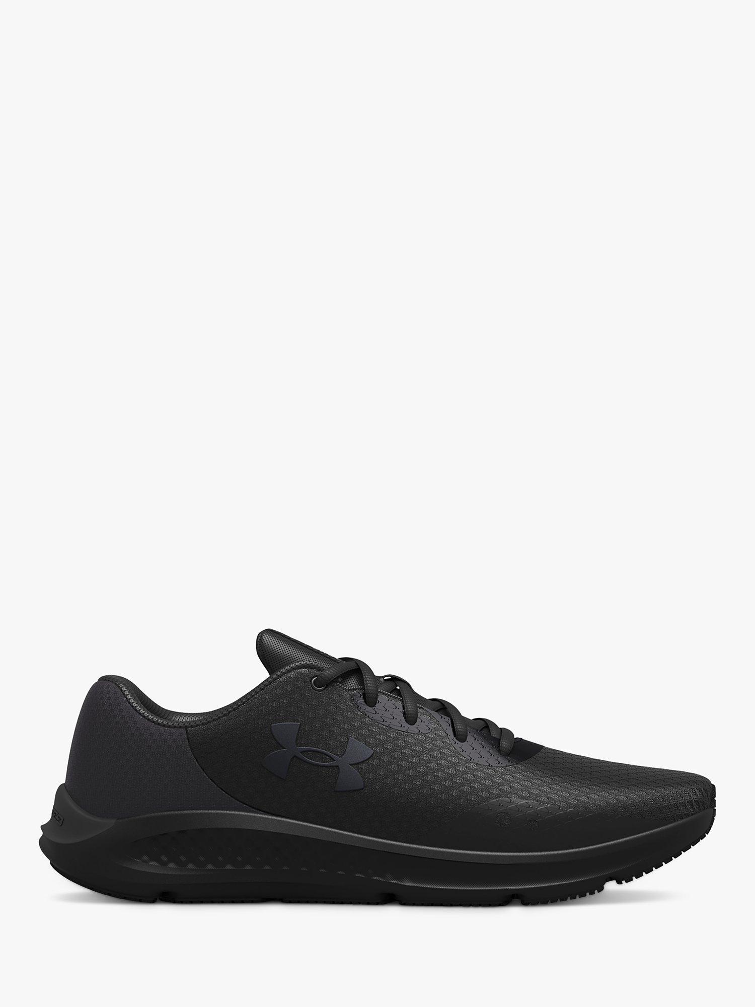 Solid black under armour shoes online