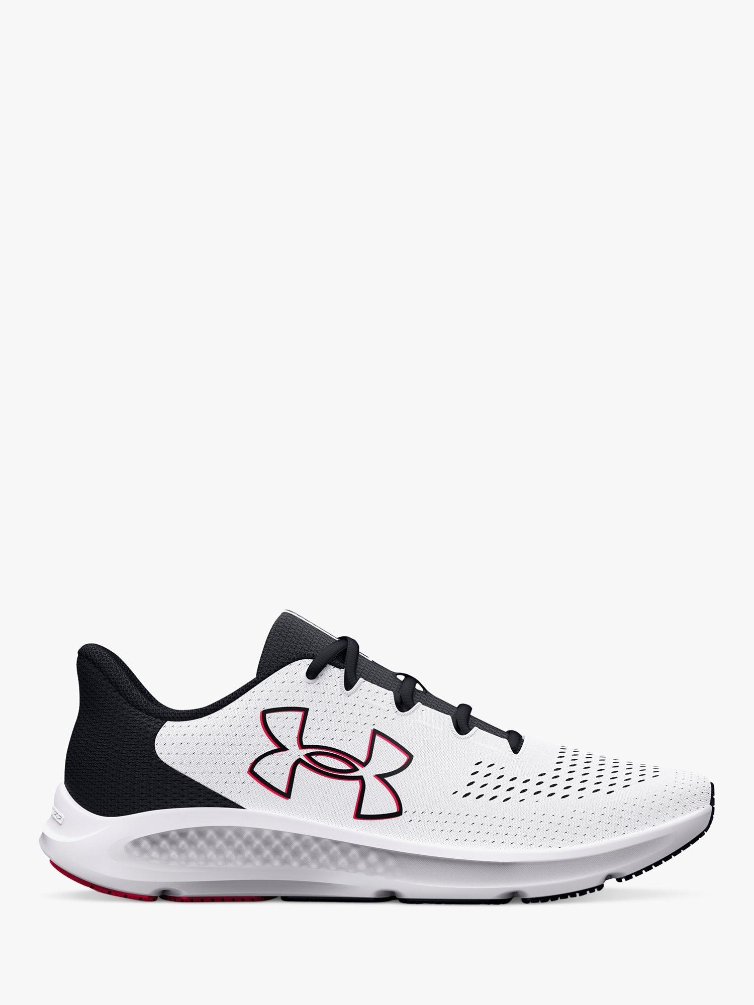 Under Armour Charged Pursuit 3 Men's Running Shoes, White / Black / Red