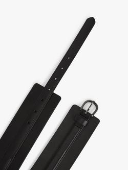 John Lewis Overlay Waist Belt - view 2, Black
