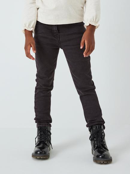 John Lewis Girl's Skinny Jeans, Black Wash, Black Wash