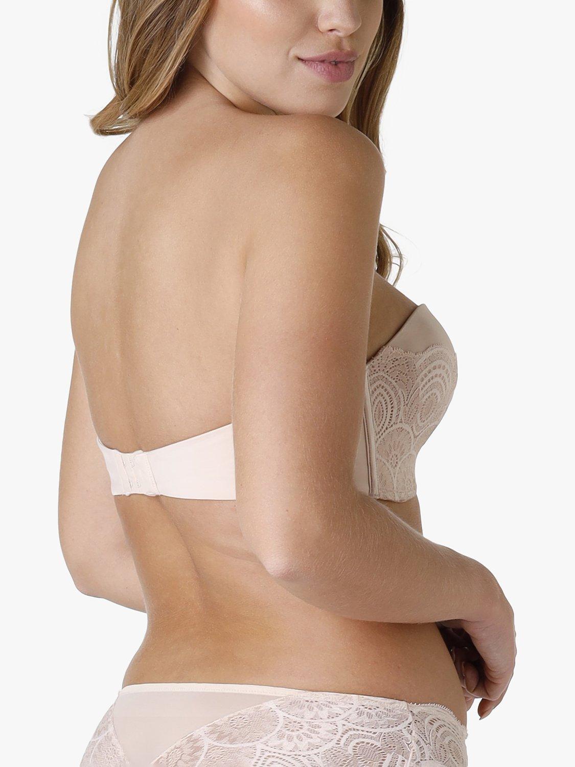 Product image 2 of 3, which shows Wonderbra Glamour Strapless Push Up Bra, Pearl Beige, 32D