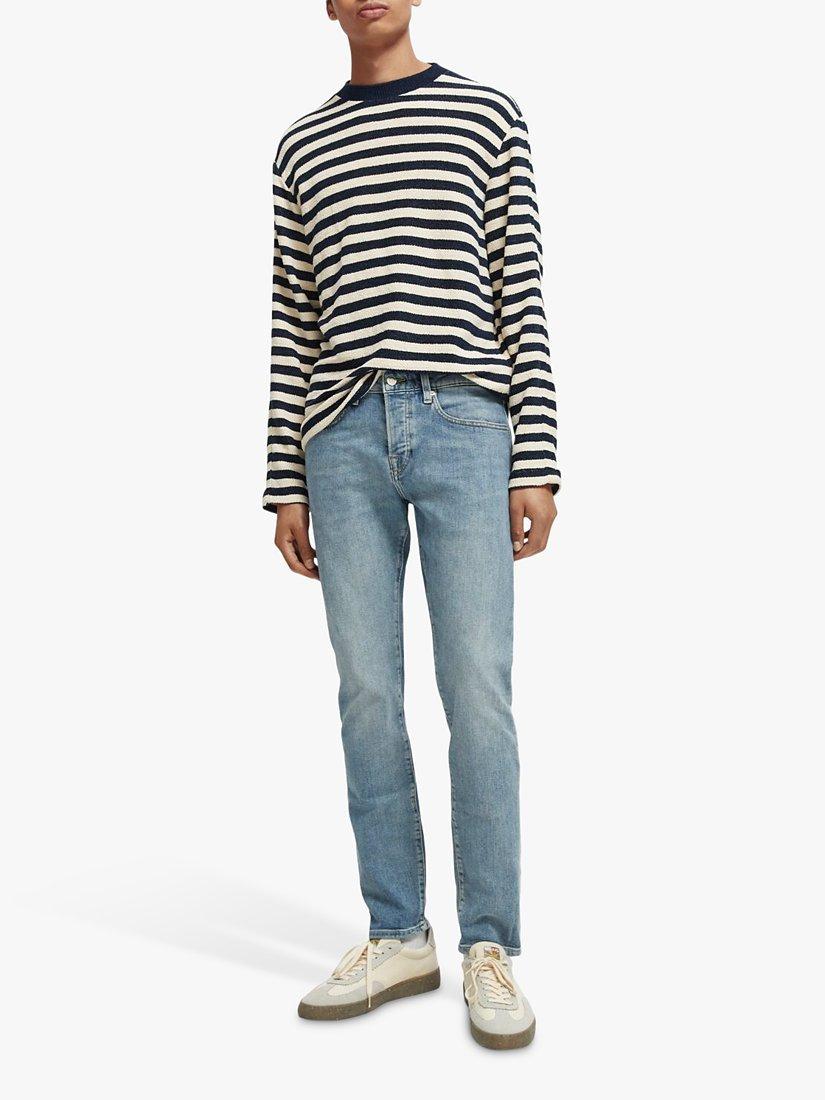 Product image 3 of 5, which shows Scotch & Soda Ralston Slim Fit Jeans, 3625 - Aqua Blue, W29/L34