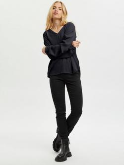 KAFFE Amber Blouse, Midnight Marine