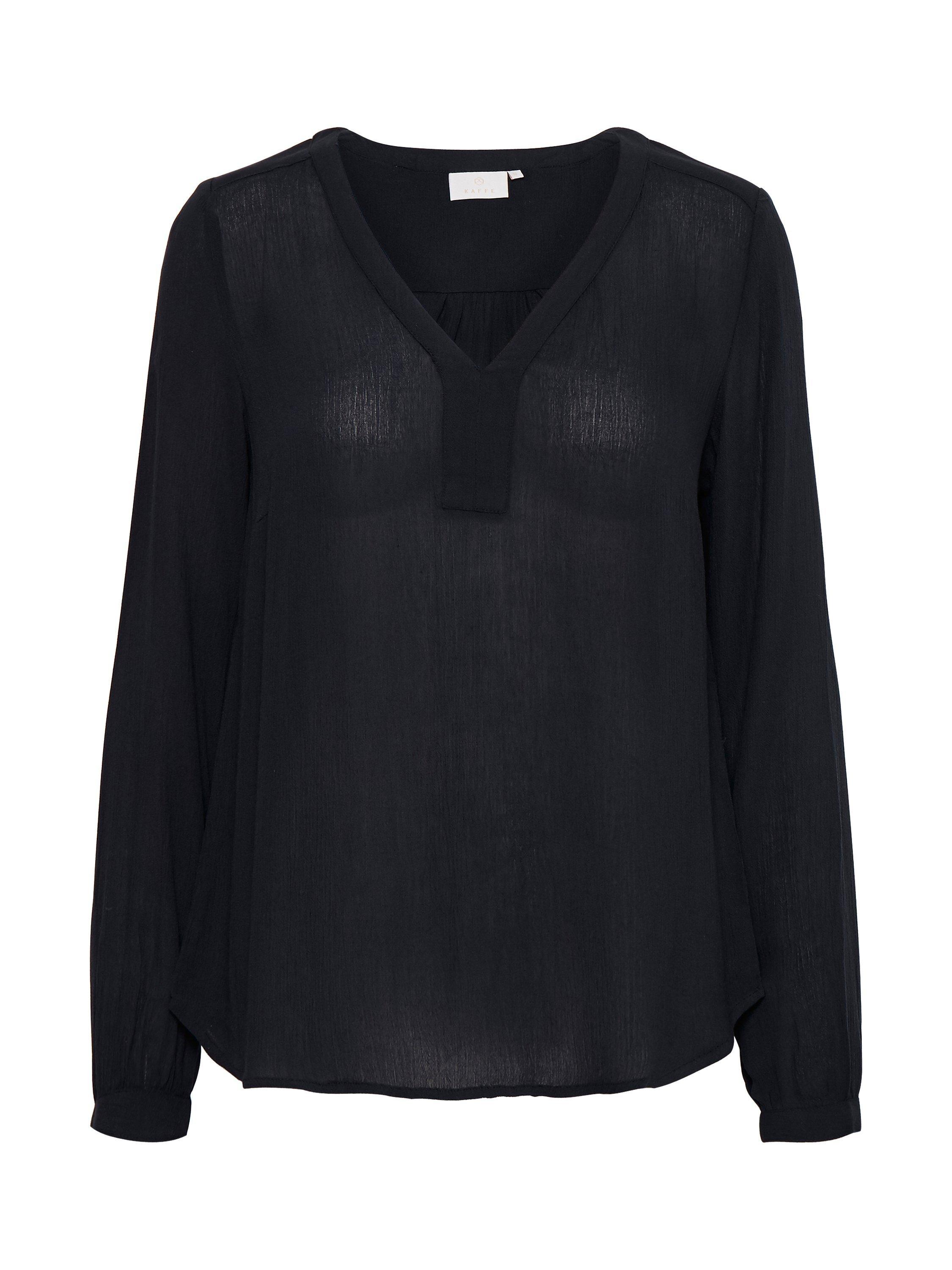 Product image 5 of 6, which shows KAFFE Amber Blouse, Midnight Marine, 18