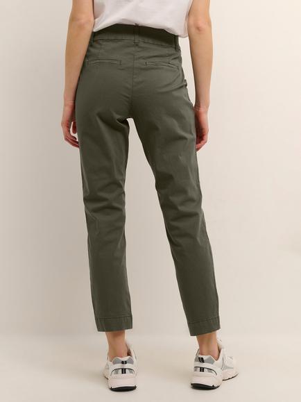 KAFFE Mette Cropped Trousers, Grape Leaf - view 2, Grape Leaf