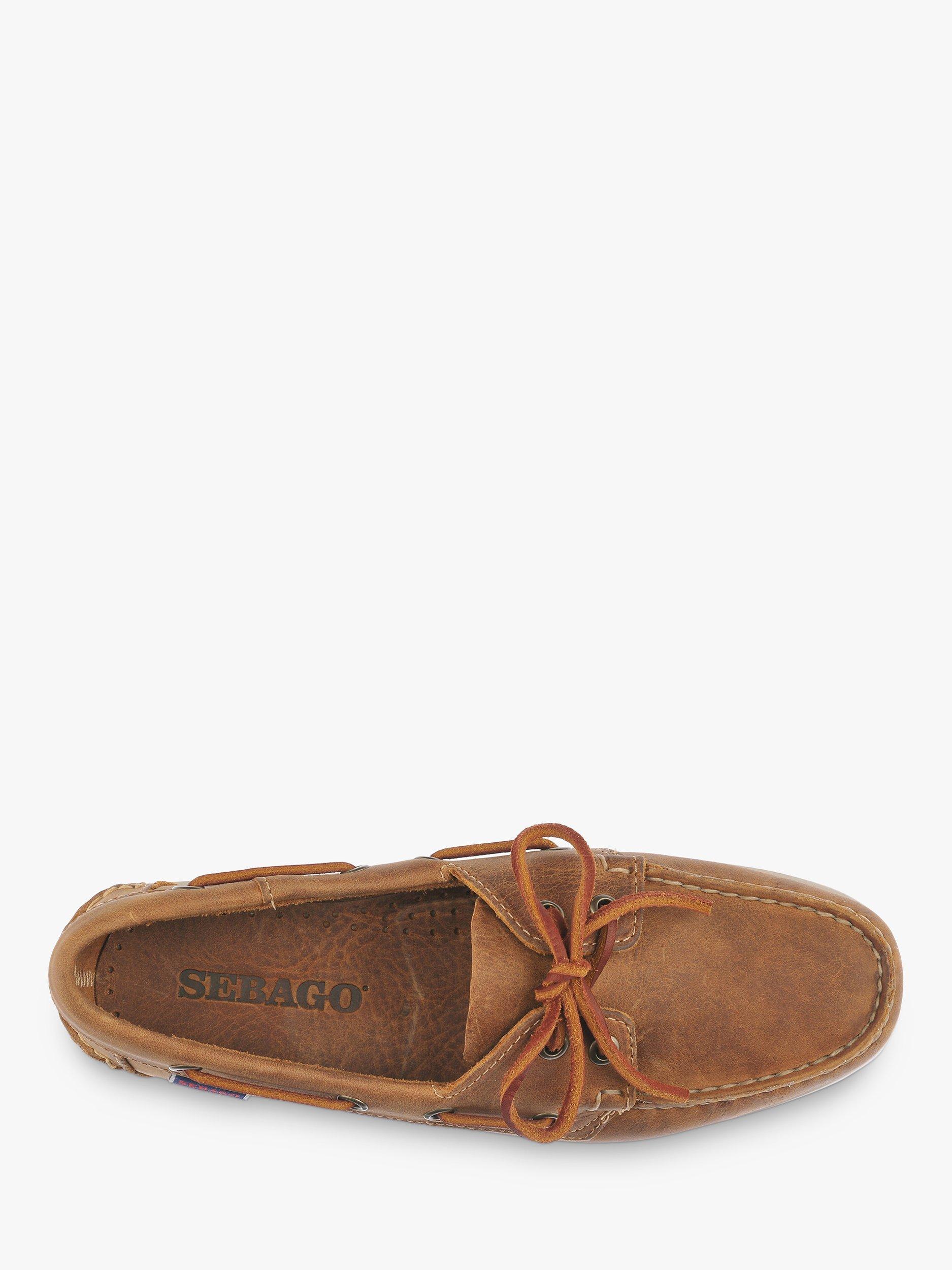 Sebago Dockside Portland Crazy Horse Suede Boat Shoes Tan