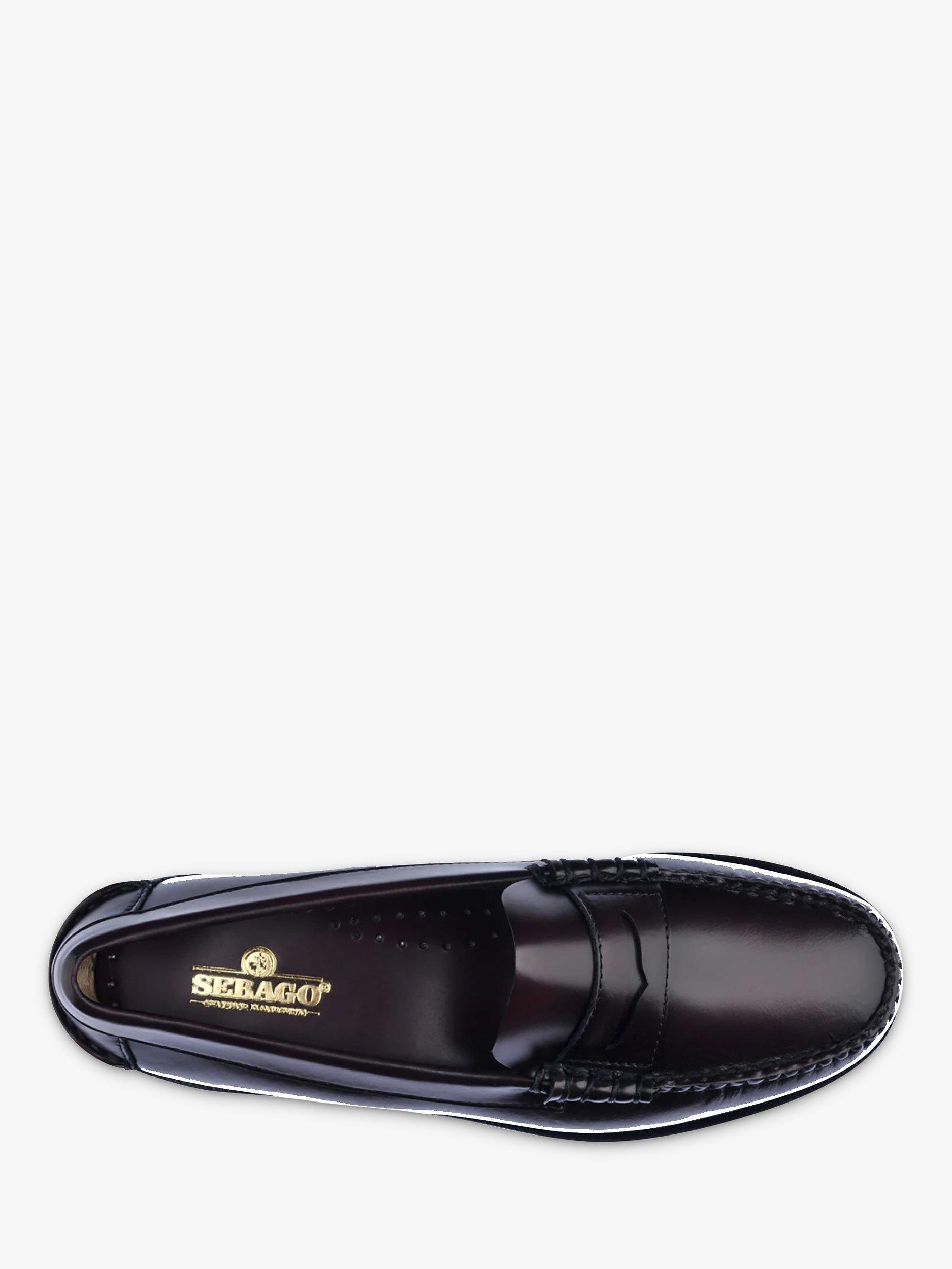 Product image 3 of 5, which shows Sebago Dan Classic Leather Loafers, Brown Burgundy, 6.5