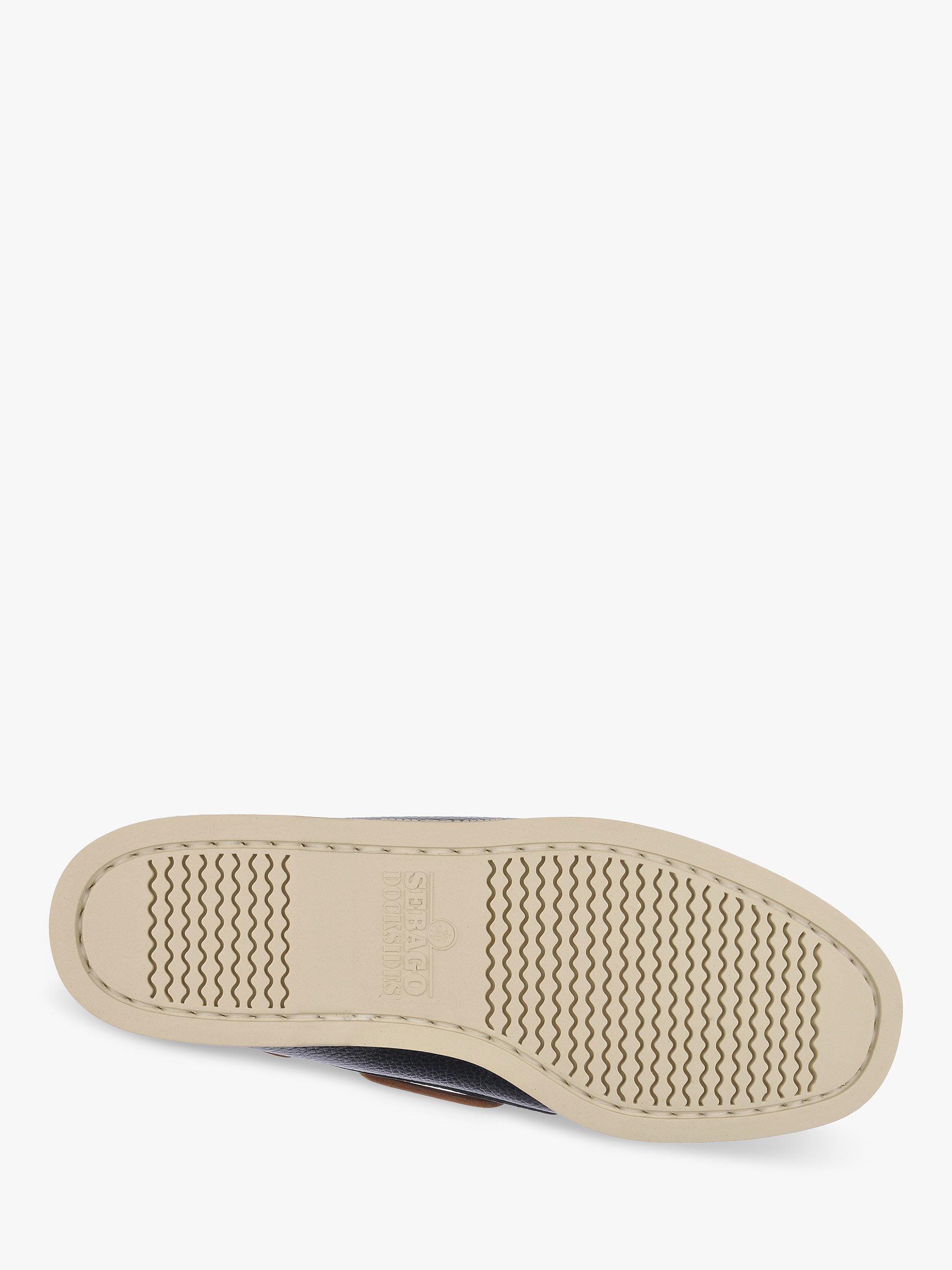 Product image 5 of 5, which shows Sebago Portland Martellato Leather Boat Shoes, Blue Navy, 9