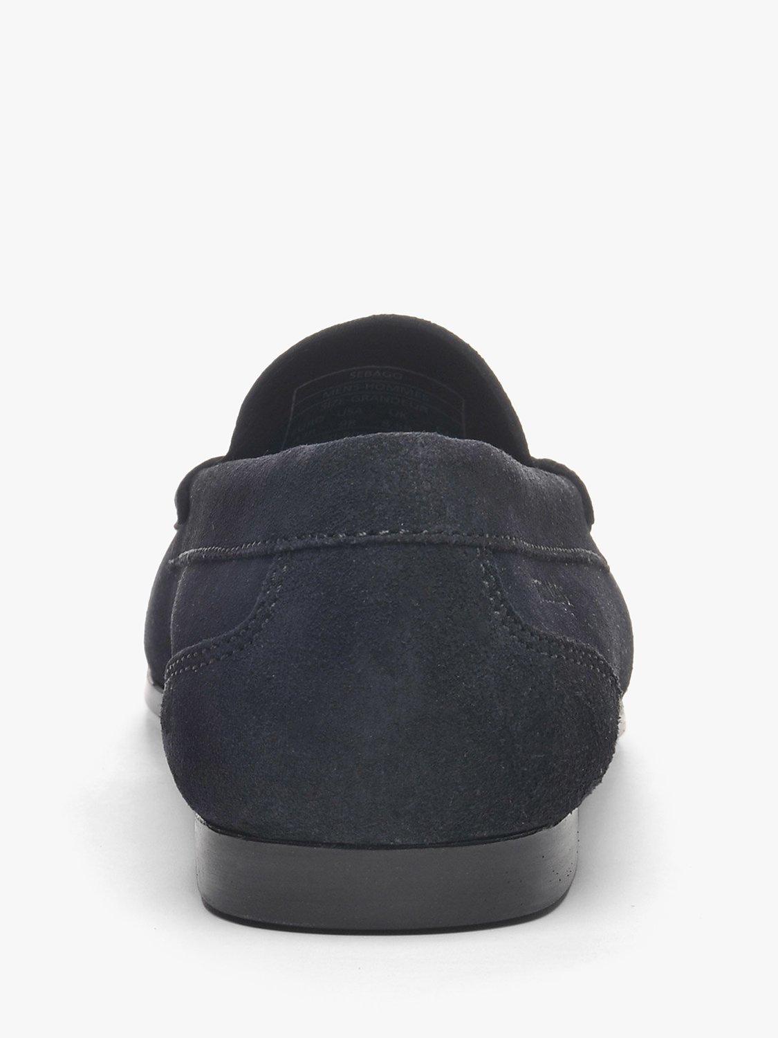Product image 4 of 6, which shows Sebago Byron Suede Loafers, Navy, 7