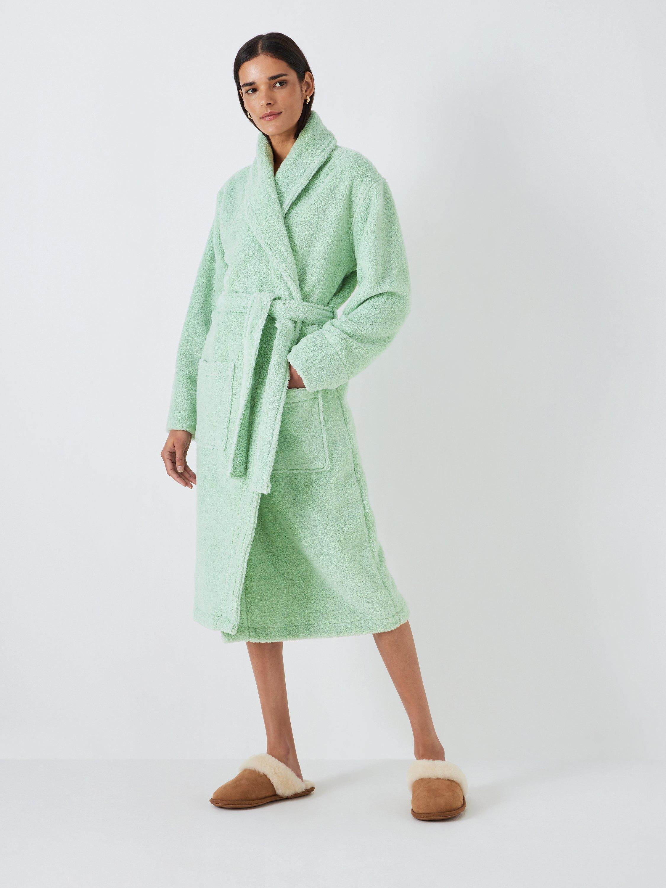 John Lewis Luxury Towelling Robe, Green