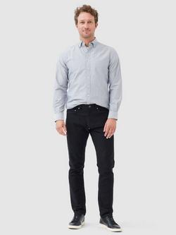 Rodd & Gunn Gunn Oxford Cotton Slim Fit Long Sleeve Shirt - view 2, Tarmac