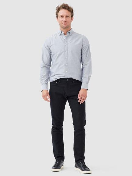 Rodd & Gunn Oxford Cotton Sports Fit Long Sleeve Shirt - view 2, Tarmac
