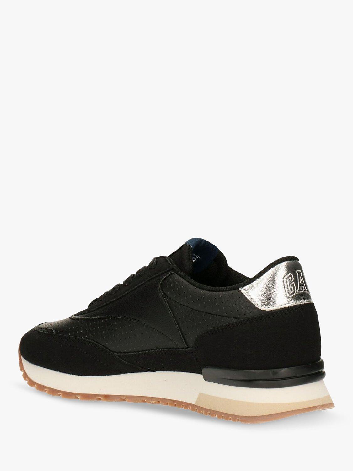 Product image 4 of 4, which shows Gap Kids' New York Lace Up Trainers, Black, 5
