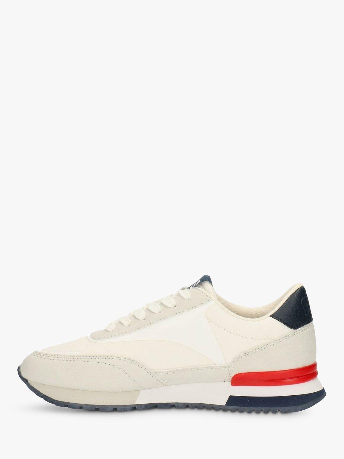 Gap Kids' New York Heel Stripe Lace Up Trainers, White, 4