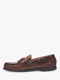 Sebago Ketch Leather Boat Shoes, Brown Gum - view 2, Brown Gum