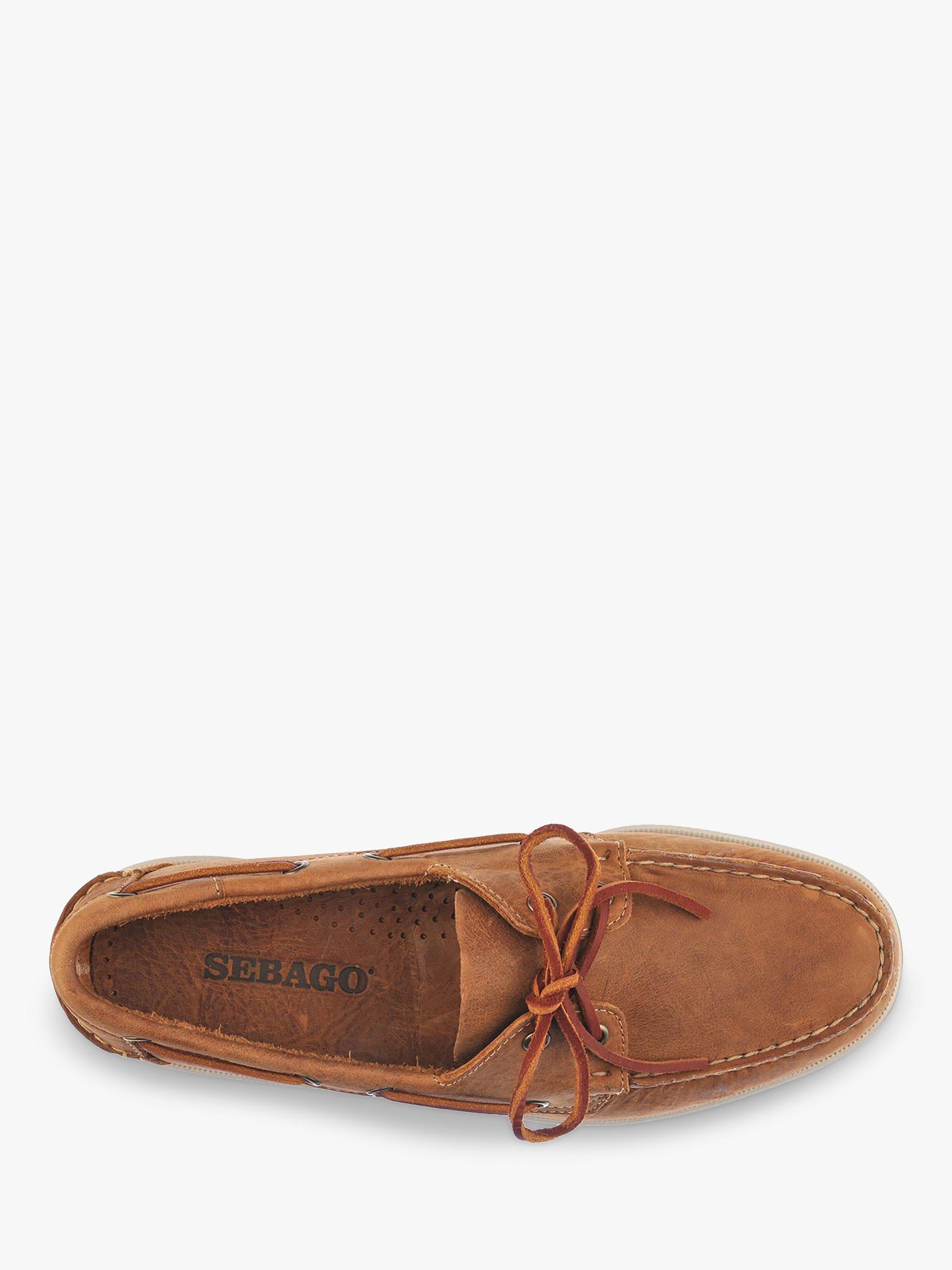 Product image 3 of 4, which shows Sebago Dockside Portland Leather Shoes, Brown Tan, 7