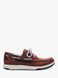 Sebago Triton Leather Boat Shoes, Dark Brown, Dark Brown