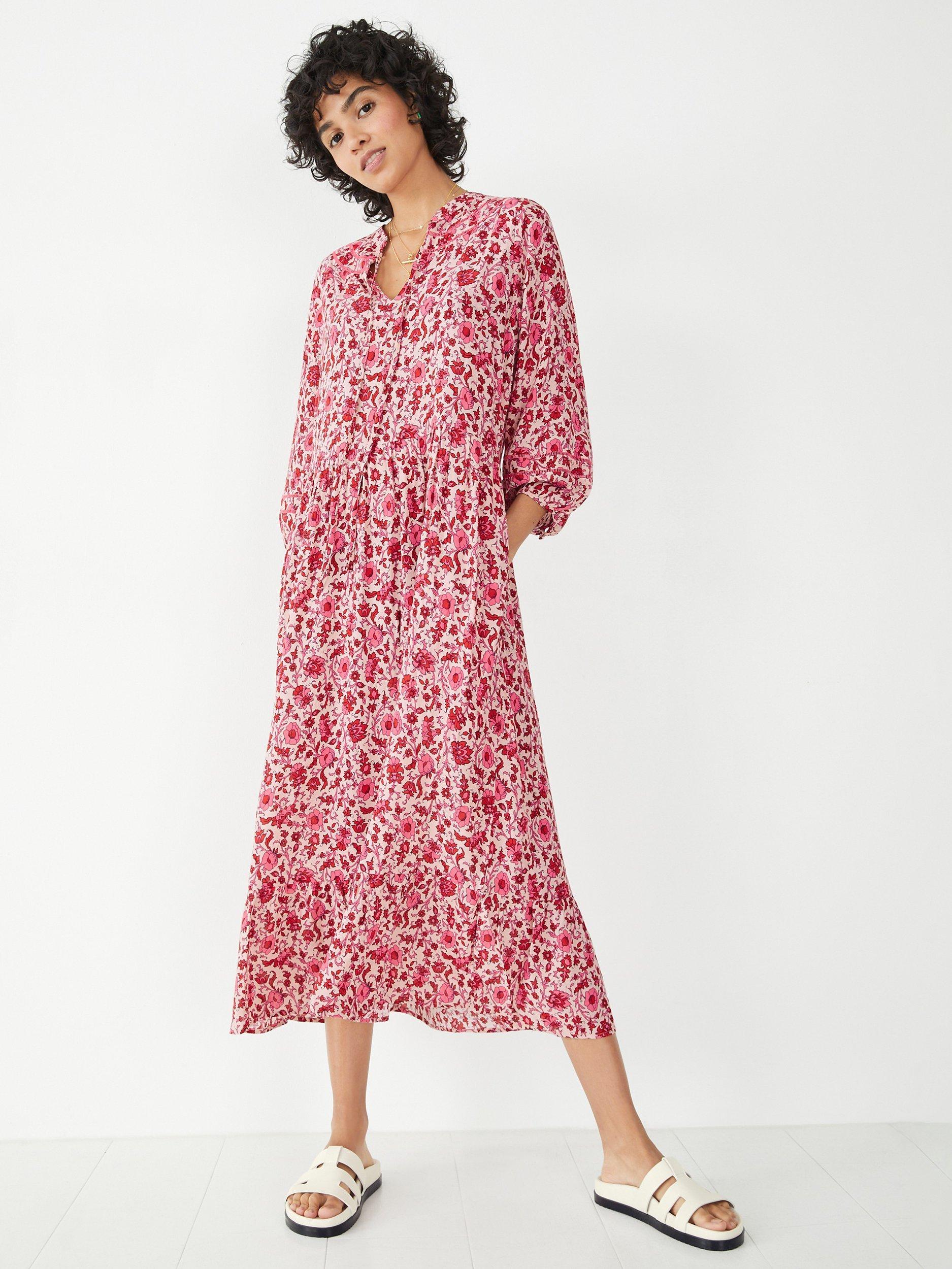 HUSH Pearl Midi Dress, Red
