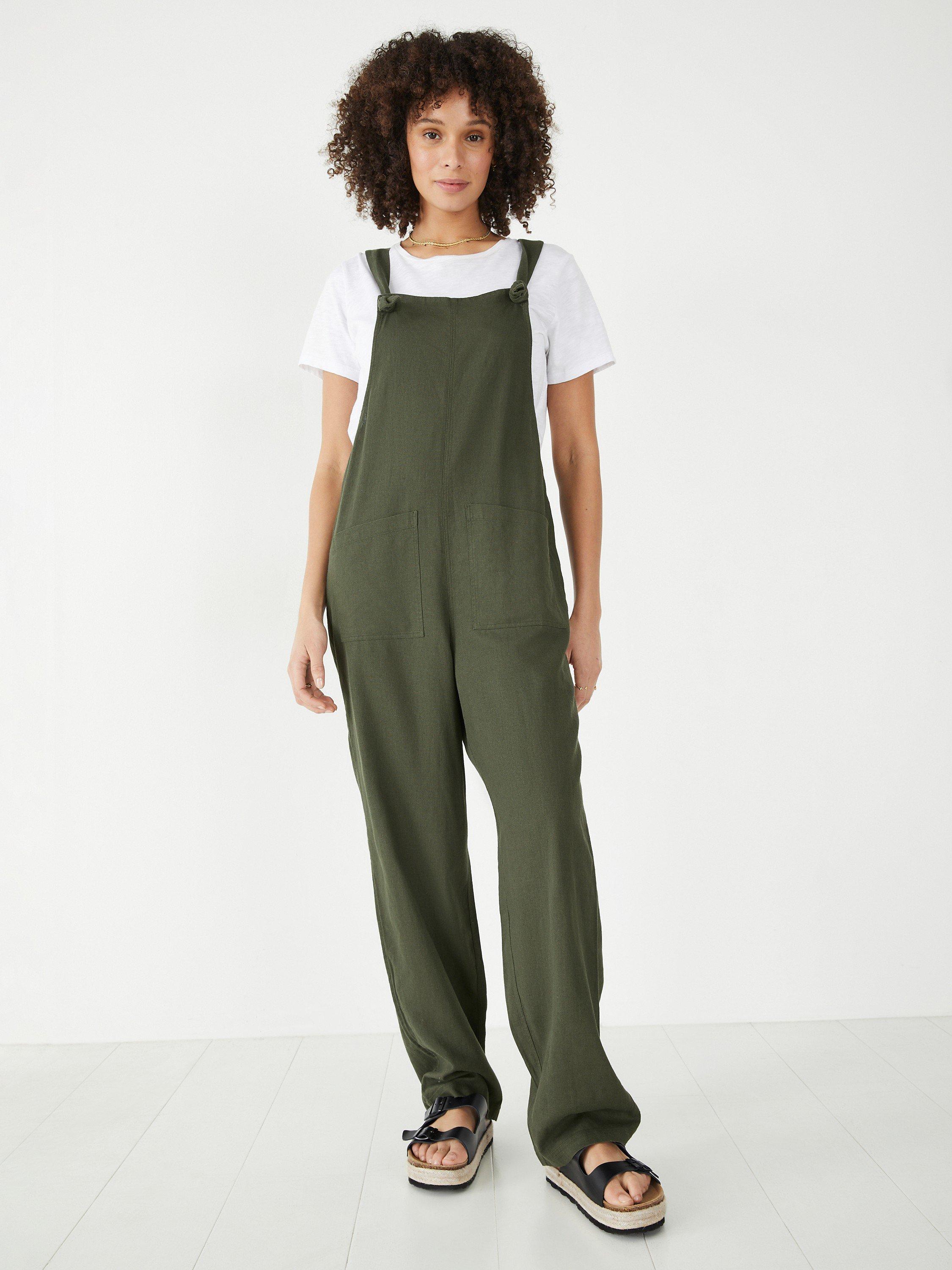 HUSH Linen Summer Dungarees