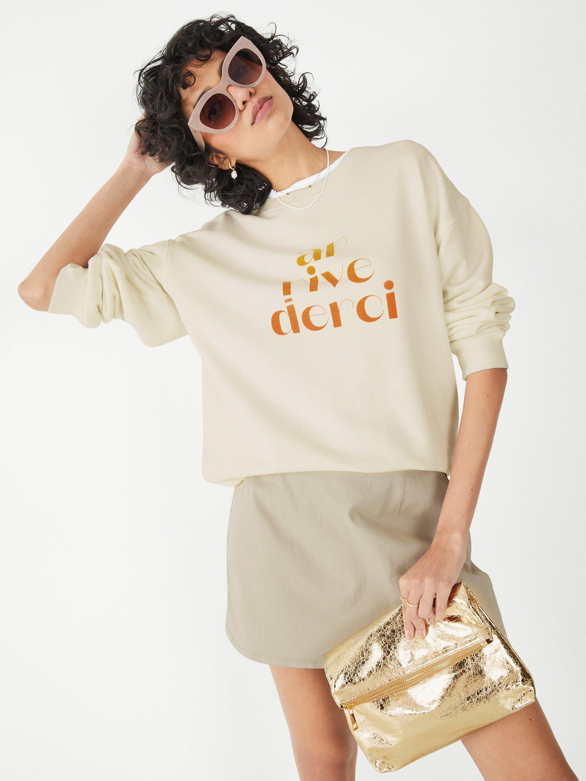 HUSH Arrivederci Sweatshirt Relaxed Fit, Ecru