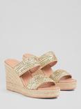 L.K.Bennett Renlee Wedge Heel Mules, Gold