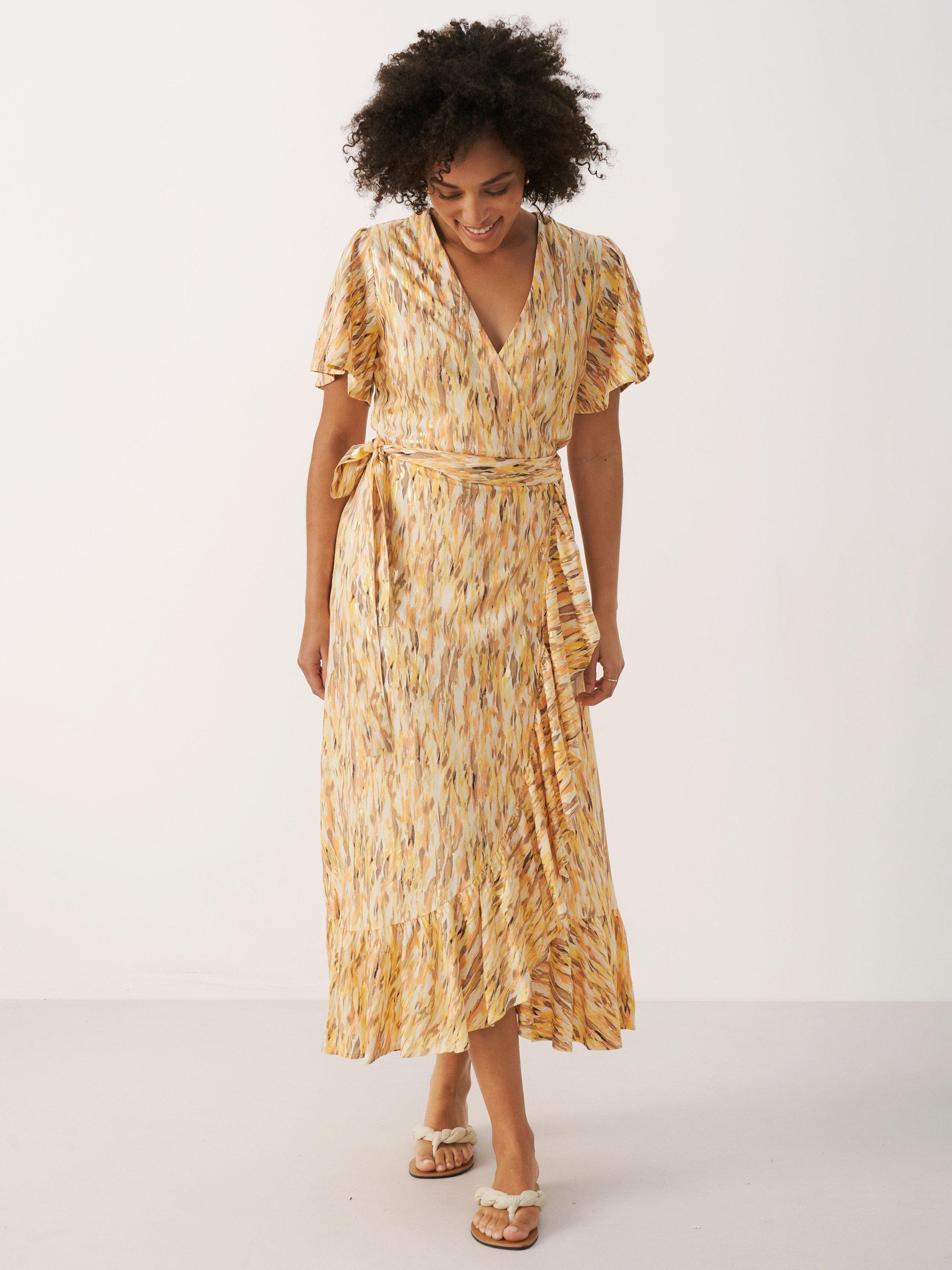 Part Two Clarina Wrap Midi Dress, Muskmelon