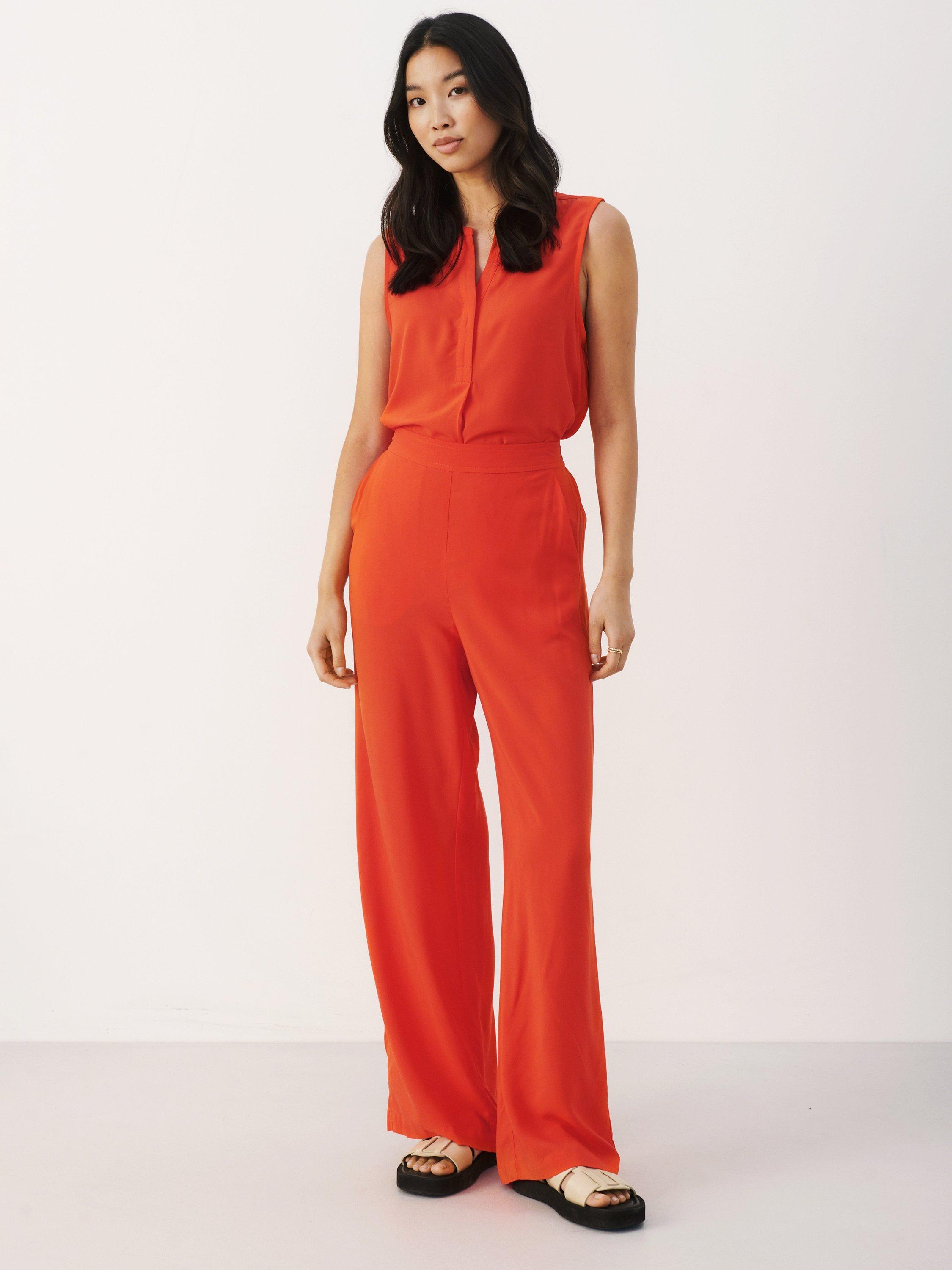 Part Two Pannaes Plain Wide Leg Trousers, Grenadine