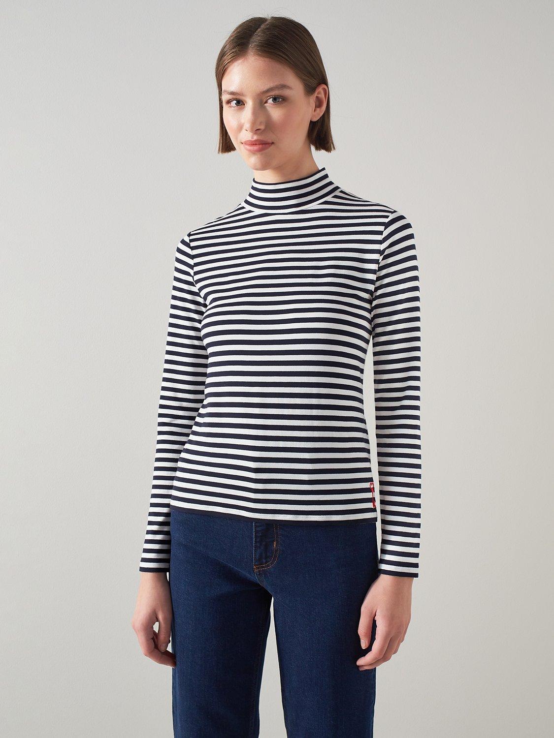 L.K.Bennett Rita Striped Jersey Top