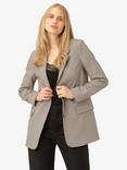 Noa Noa Elin Check Blazer, Brown/Beige