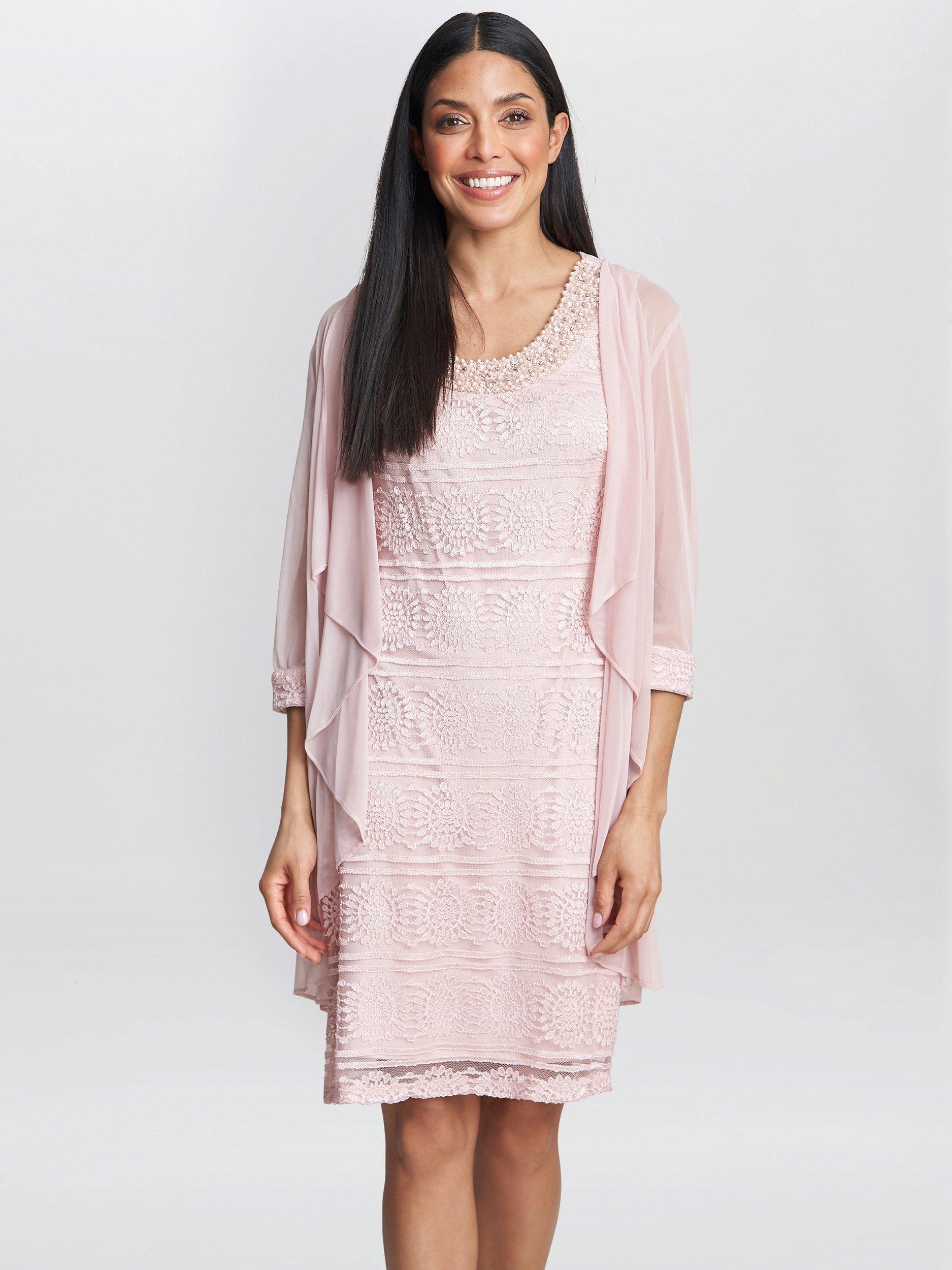 Gina Bacconi Anastacia Dress, Rose Pink