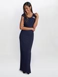 Gina Bacconi Harley Maxi Dress, Navy