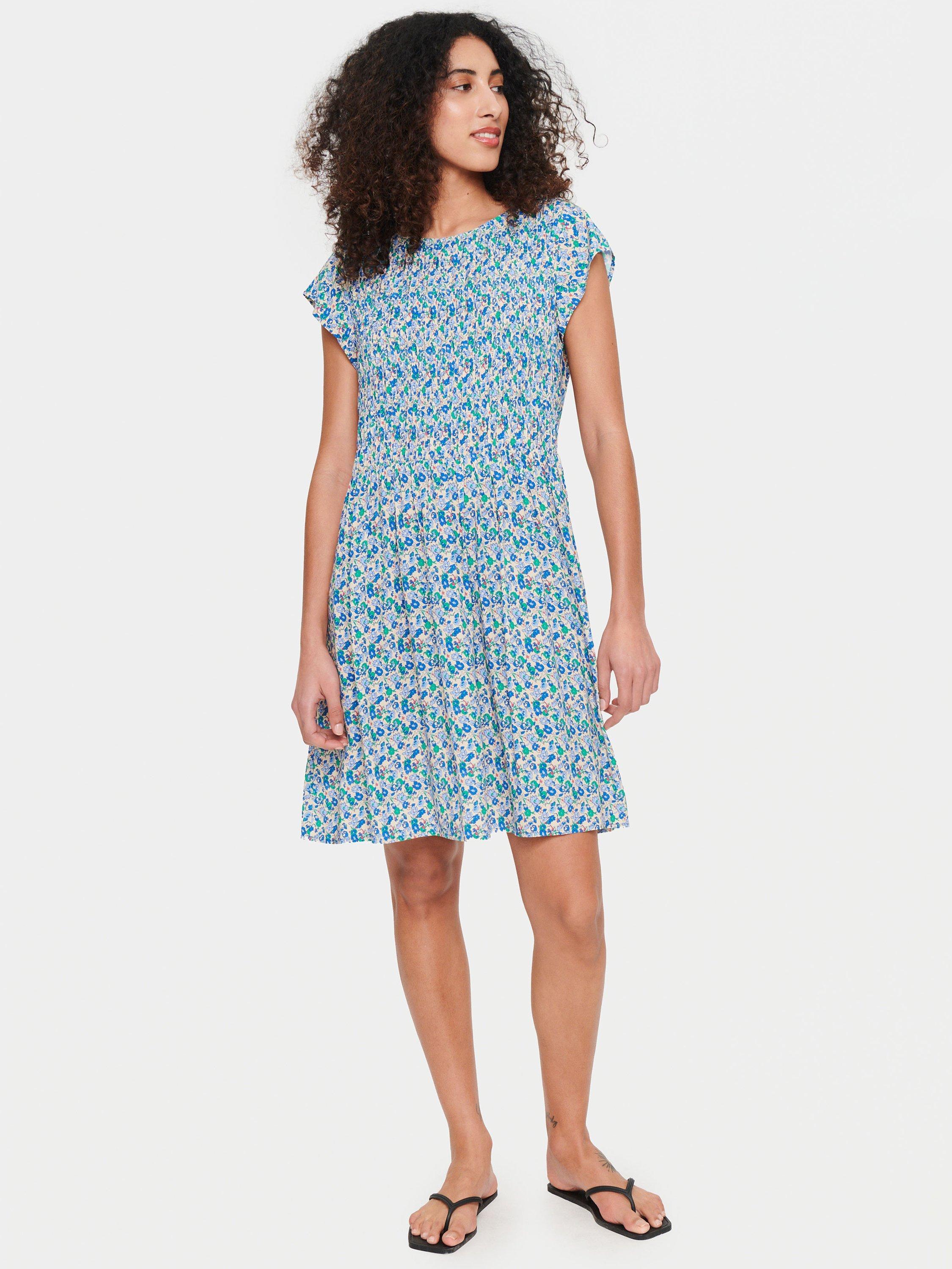Saint Tropez Gisla Ditsy Print Dress, Blue