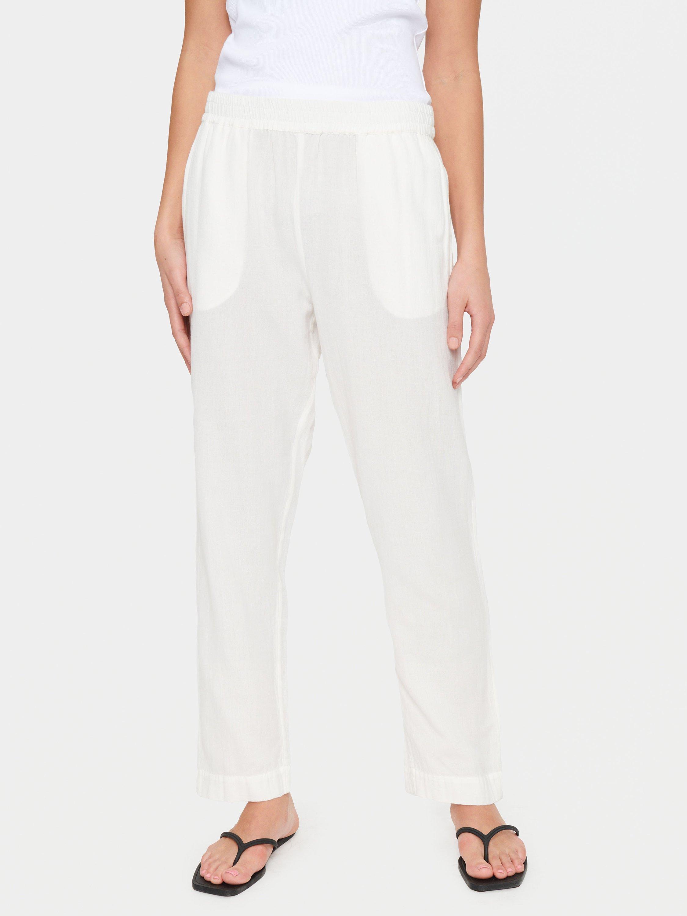 Saint Tropez Ulina Linen Blend Trousers, Ice